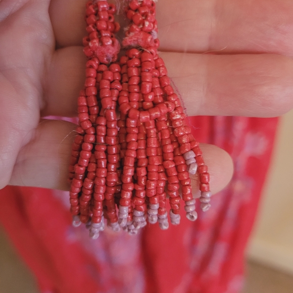 Farm Rio Fire Red Maxi Dress - Picture 5 of 8